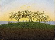 Caspar David Friedrich Hill and Ploughed Field near Dresden oil painting reproduction